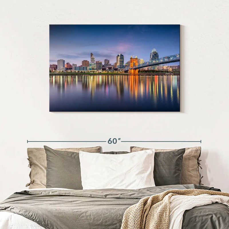Hannes Cincinnati City Skyline, H 30 po x l 45 po