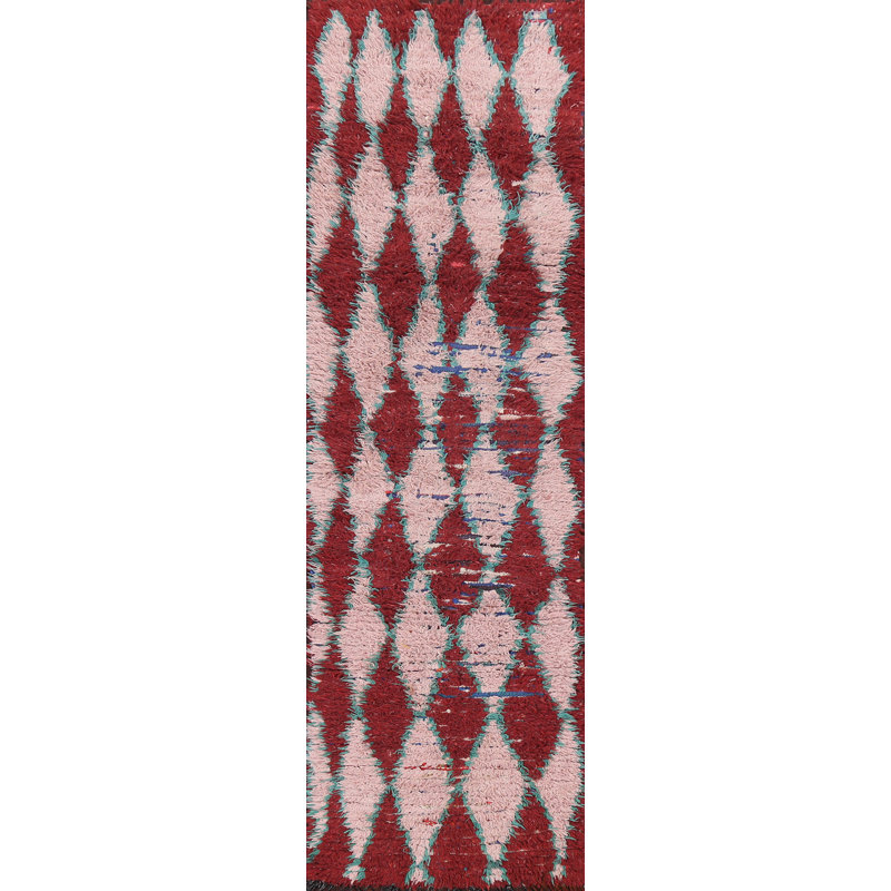Tapis marocain marocain noué à la main 2 x 9