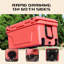 Refroidisseur de camping portatif rouge pour la pêche en plein air 65QT