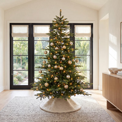 90' H Lighted Artificial Fir Christmas Tree