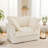 49" Upholstered Armchair with 2 Big Toss Pillows-1824486869