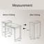 Bureau pliant moderne en bambou 39 po avec rangement-368995088-368995091