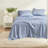 Blue Floral Bedding Sets, Plush Polyester, Art-inspired Design For Home