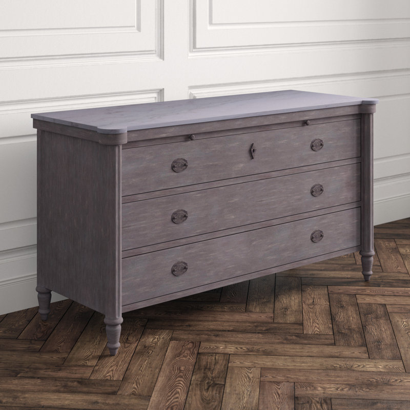Augusta 3 - Drawer Solid Wood Dresser