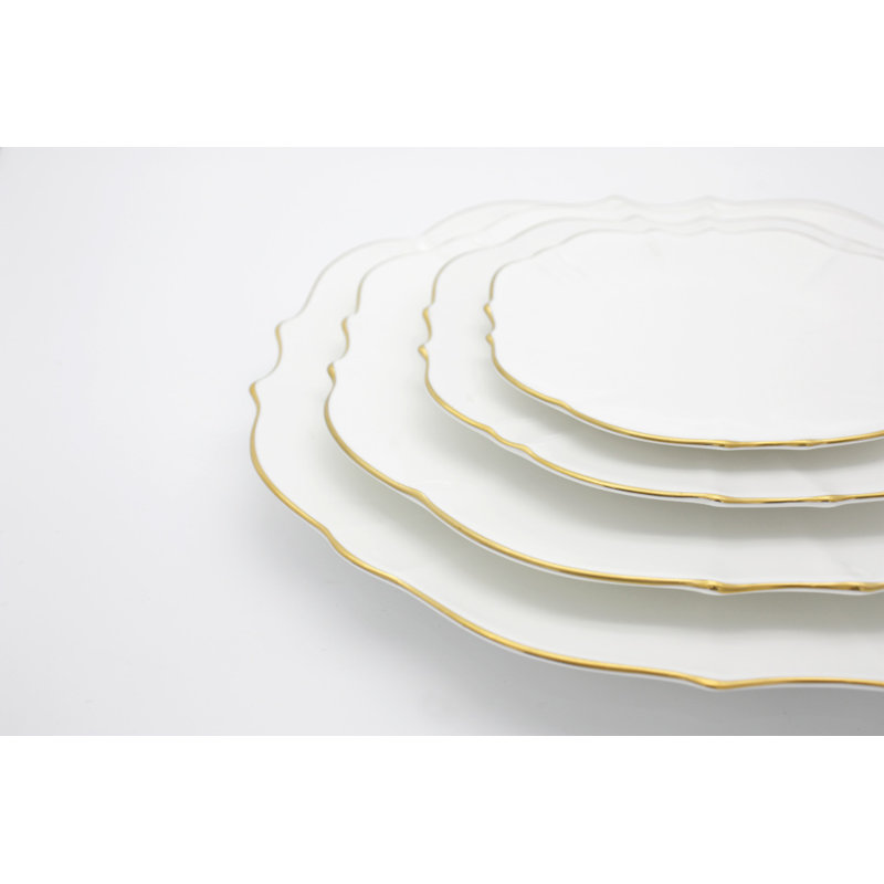 Amelie Bone China, Brushed Gold