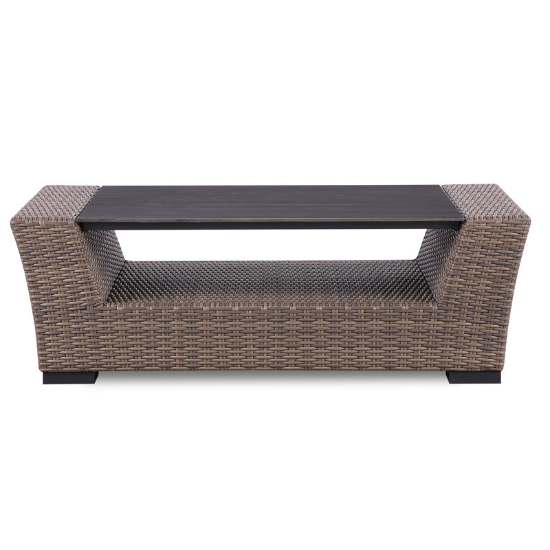 Table basse en osier Manhattan