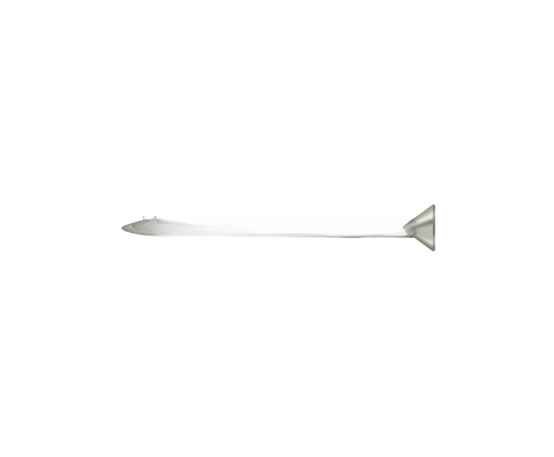 Vis à bois, acier, nickel brossé n ° 10 x 2 1/2 po, Nickel brossé