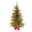 Sapin de Noël artificiel vert 3 pi avec 70 lumières claires / minces Fraser