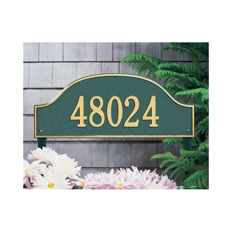 Panneau d'adresse Admiral 1-Line, Cuivre antique, Oui