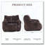Fauteuil à billes en velours côtelé-1811439925