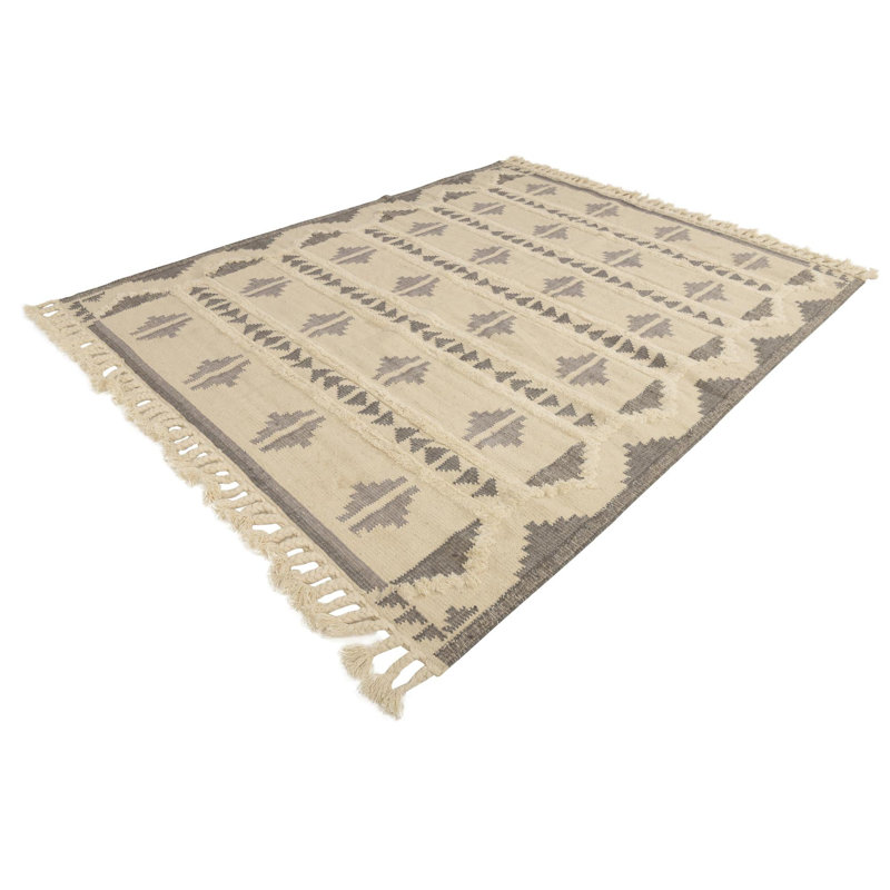 Allivia Wool Abstract Indoor Rug, Rectangle 8' x 10'