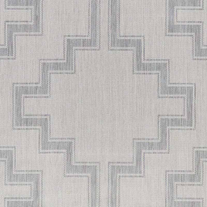 Tapis intérieur / extérieur en polypropylène tissé à la machine Anelka, Rectangle 5 pi 3 po x 7 pi