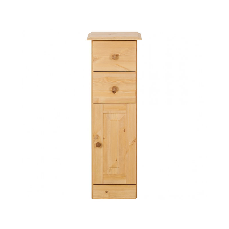 Moutanabi Solid Wood Freestanding Bathroom Cabinet, Stain Wax