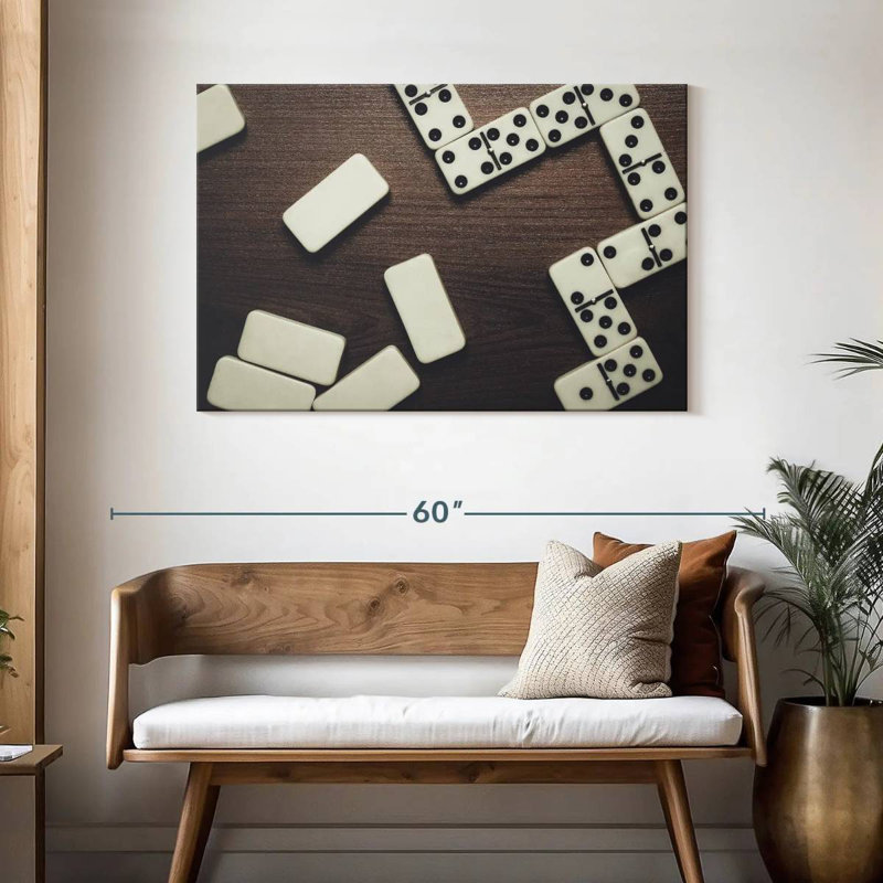 Senne pièces de domino, H 30 po x l 45 po