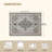 Washable Non-Slip Area Rug, Vintage Pattern Low-Pile Doormat-1258210173