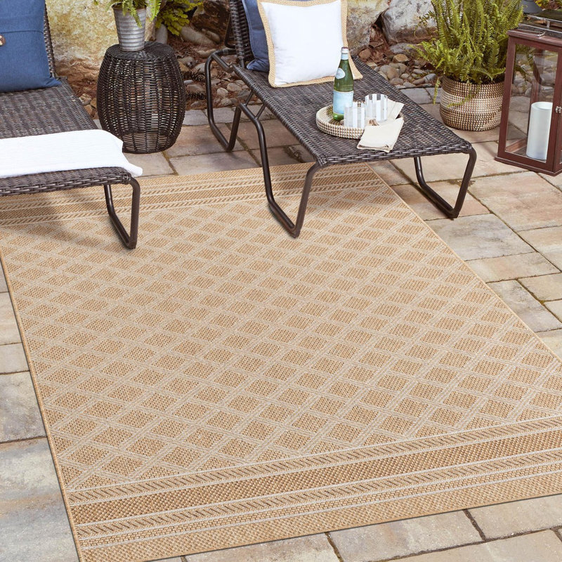 Indoor/Outdoor Trellis Area Rug, Rectangle 10' x 14'1"