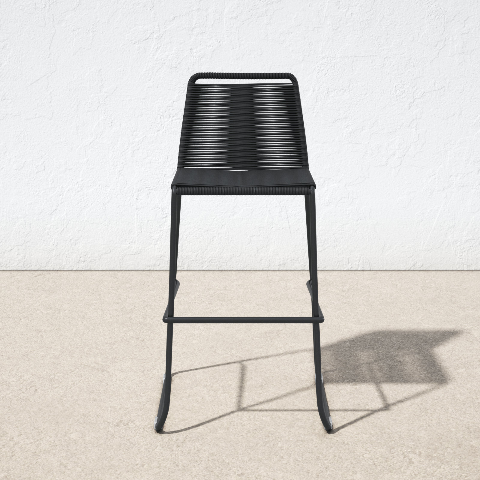 Huron Powder Coated Steel Outdoor Stool