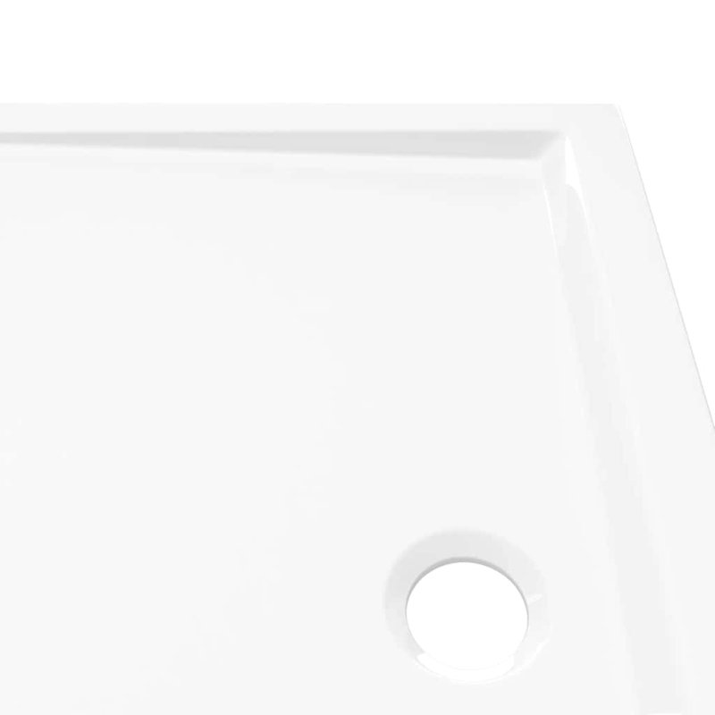 Bac de douche VidaXL avec plateau de douche central, Blanc
