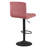 Grosvenor Swivel Upholstered Adjustable Height Counter Stool with Metal Frame-1211809304