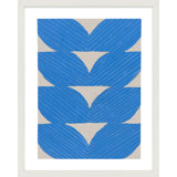 Blue Chevron By Andrea Stokes - Framed Wall Art