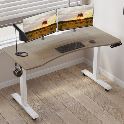 Daiah Adjustable Height Steel Standing Desk