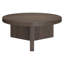 Table basse de 36 po de largeur avec base cannelée - Centre de table scandinave en bois aggloméré brun aulne | Holm-693391165-715092813