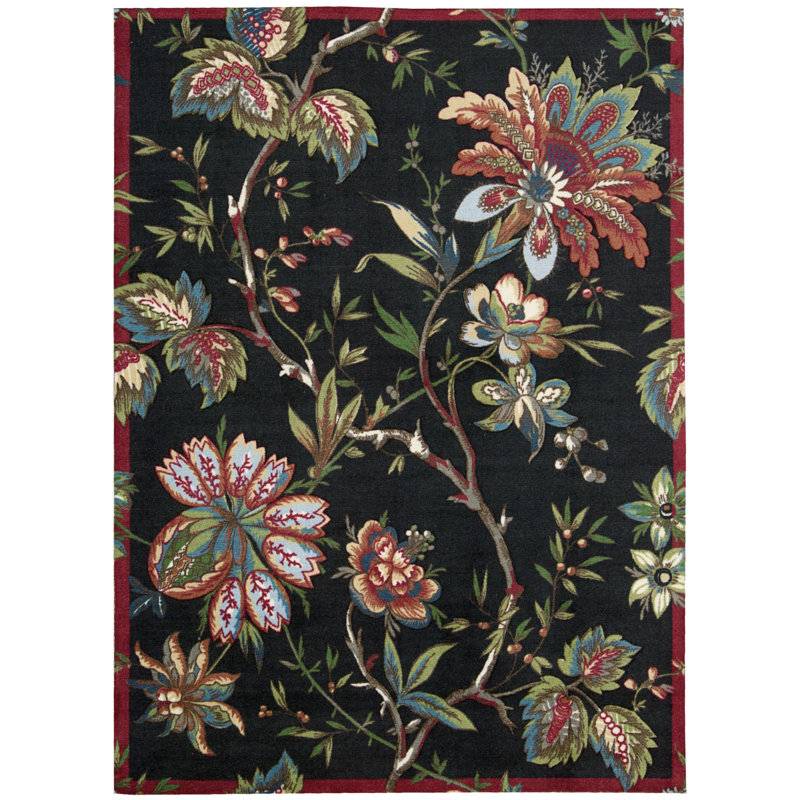 Graven Floral Indoor Rug, Rectangle 4' x 6'