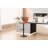 Adjustable Height Counter Stool with Metal Frame