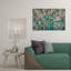 Couleurs de paon - impression sur toile tendue