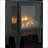 Indoor Electric Fireplace 17 Inch Stove Heater with 3D Flame | Freestanding | Antique Black
