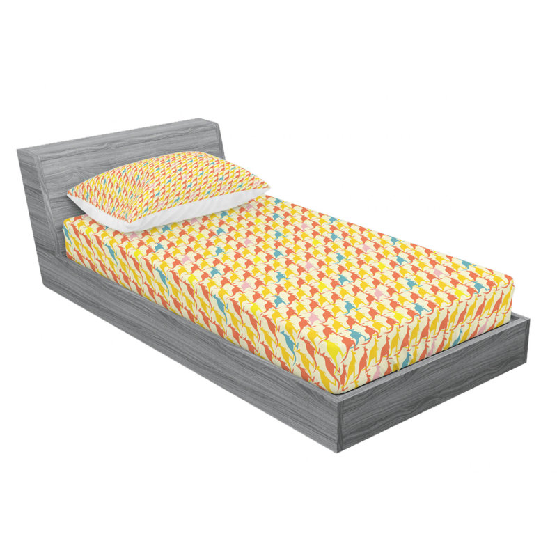 Microfiber Sheet Set, Twin XL Sheet Set with Fitted Sheet