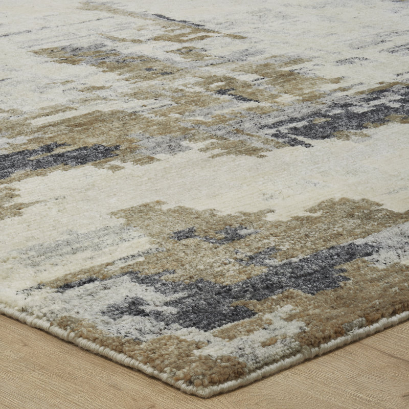 Tempo Urban Fossil Hand-Knotted Wool Area Rug, Runner 2'6" x 10'