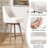 Malery Swivel Upholstered Counter Stool with Solid Wood Frame-445650699