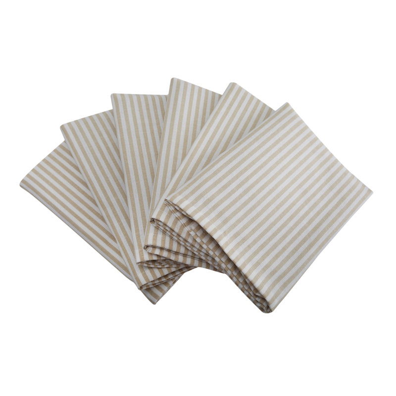 Serviette Aalayah, Beige / Blanc