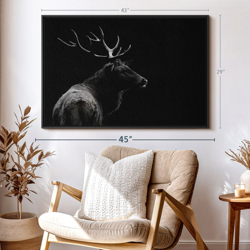 Impression sur toile monochrome, H 29 po x l 43 po