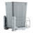 Pullout Trash Can for Kitchen Cabinets, 35 QT Garbage Waste Recycling Bin, Under Mount Waste Container, Under Counter, Featuring Heavy-Duty Metal Soft Close Sliding System and Door Kit