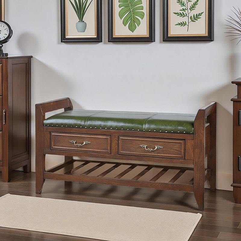 47.2in Shoe Storage Bench With Drawer