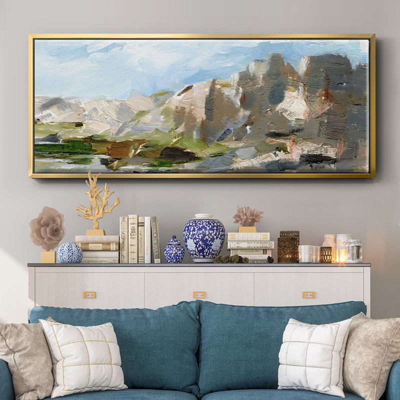 Western Cliffs II- Framed Canvas
