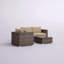 Fully Assembled 3-Person HDPE Wicker Seating Group With Cushions
