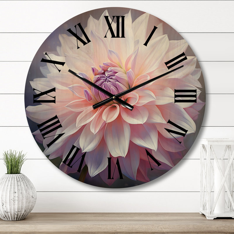 Horloge murale en bois massif Anycia, Petit