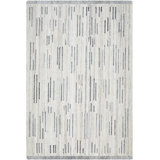 Rectangle Roze Abstract Hand Tufted Polyester Area Rug in Gray