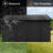12X10 Ft Black Metal Garden Sheds Outdoor, Window, Apex Roof, Two Integrated Punched Vents, Hinged Door, Extra Security Padlock Storage With Non - Deteriorating For-128902211