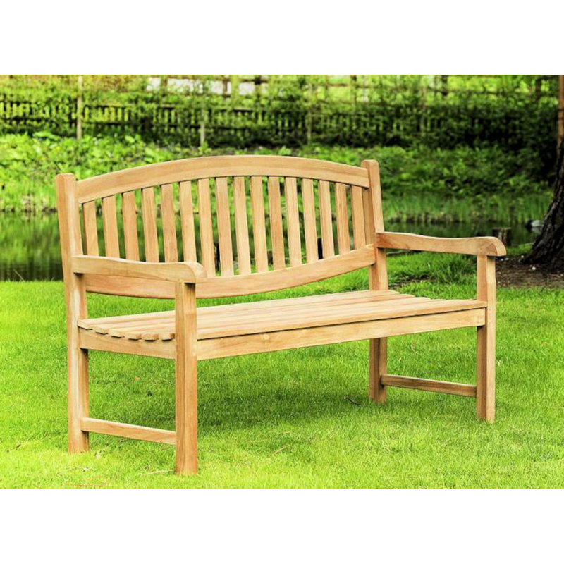 Solid Wood Teak Outdoor Bench, 36" H x 60" W x 28" D