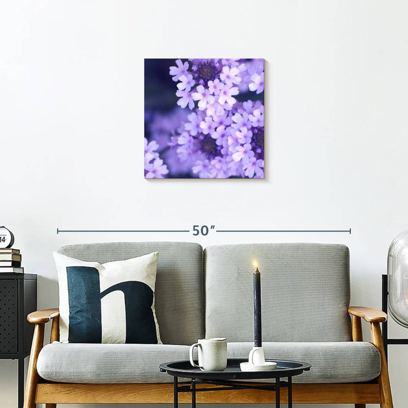Harnek Purple Flowers, 20" H x 20" W