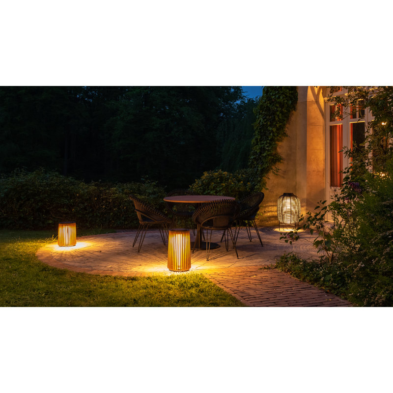 Lighting - Maya Tika Mora LED Outdoor Floor Lamp, 19'' H x 11'' W x 11'' D