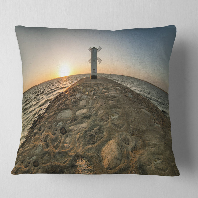 Oreiller imprimé Sea & Shore Lawa, 16 po x 1 po, Coussin décoratif