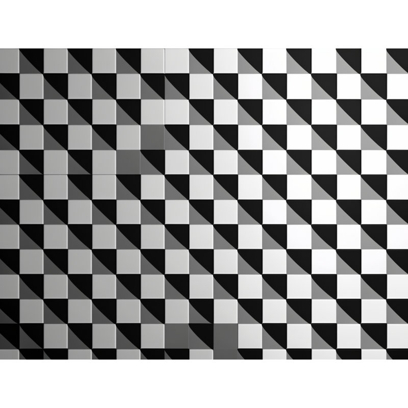 Polyester Comforter, Twin Comforter, Black/White Checkered