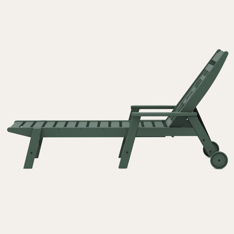 Chaise longue d'extérieur Chinoiserie, Vert