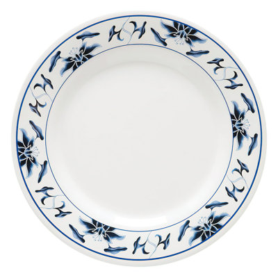 Assiette plate en mélamine GET M-5090-B, 10,5 po, nénuphar (ensemble de 12)