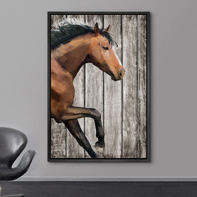 Impression sur toile encadrée, "Horse"